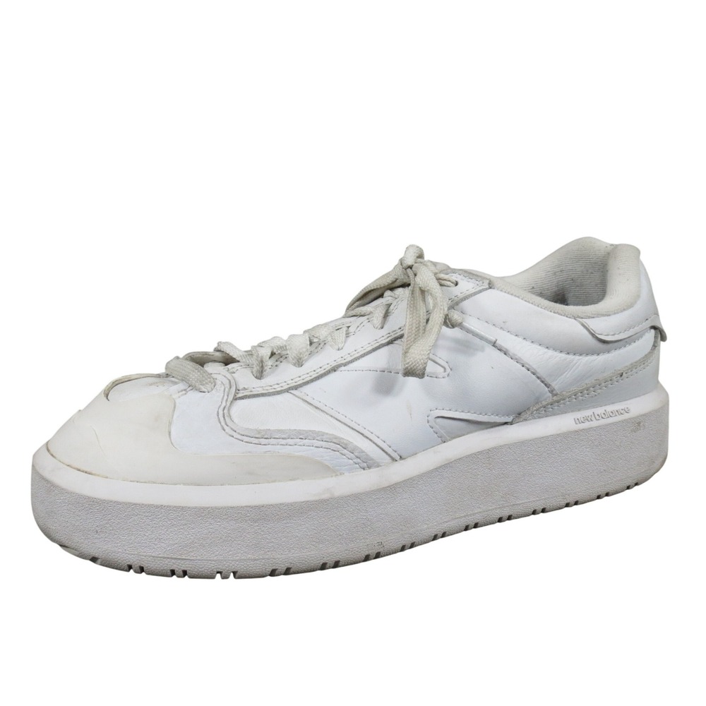New‎ Balance CT302 Mens Size 8 Medium White Leather Court Sneakers Casual